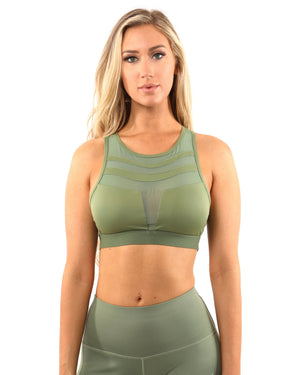 Huntington Set - Leggings & Sports Bra - Olive Green