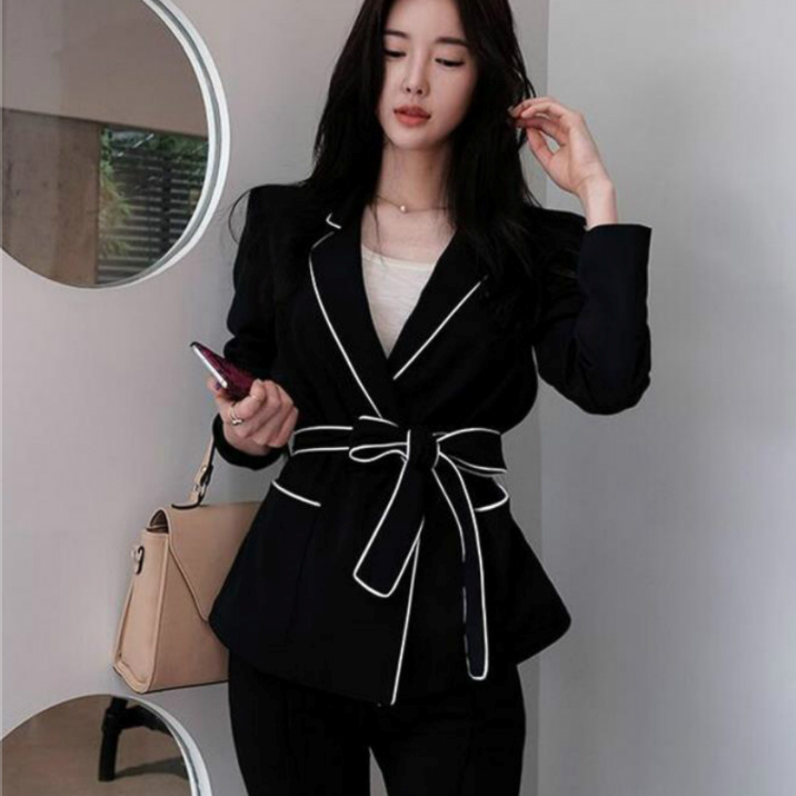 Woman Deep V-Neck Lapel Jacket