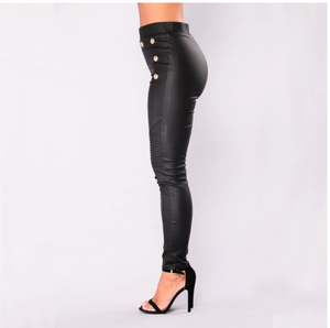 High  Waist Black Pencil Pants