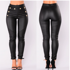 High  Waist Black Pencil Pants