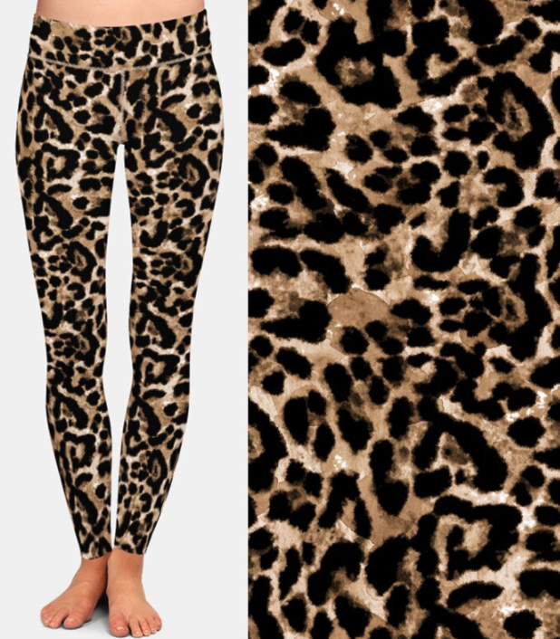 Leopard Grain Printing Legging Sexy