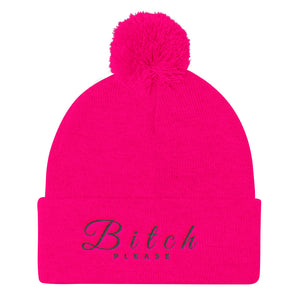 Pom Pom Knit Cap