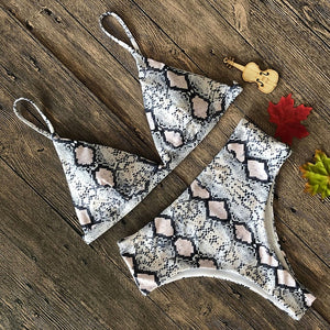 Snake Print Bikini Bathing Suit