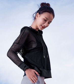 Mesh Patchwork Activewear Jacket