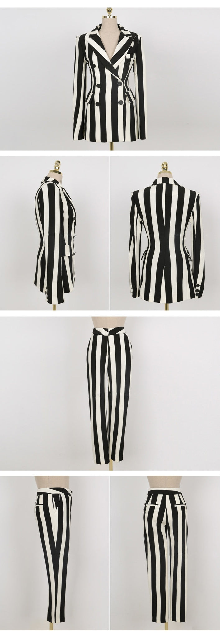 Striped RK Two Piece Suit Set