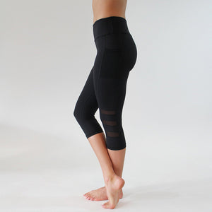 Mesh Insert Yoga Pants