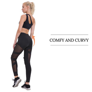 Mesh Insert Yoga Pants