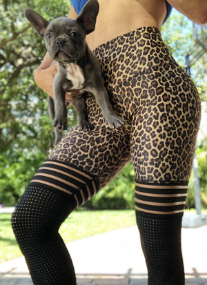 Leopard Patchwork Leggings