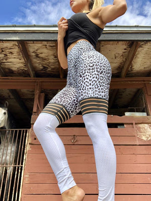 Leopard Patchwork Leggings