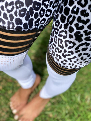 Leopard Patchwork Leggings