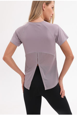 Mesh Patchwork Yoga Top