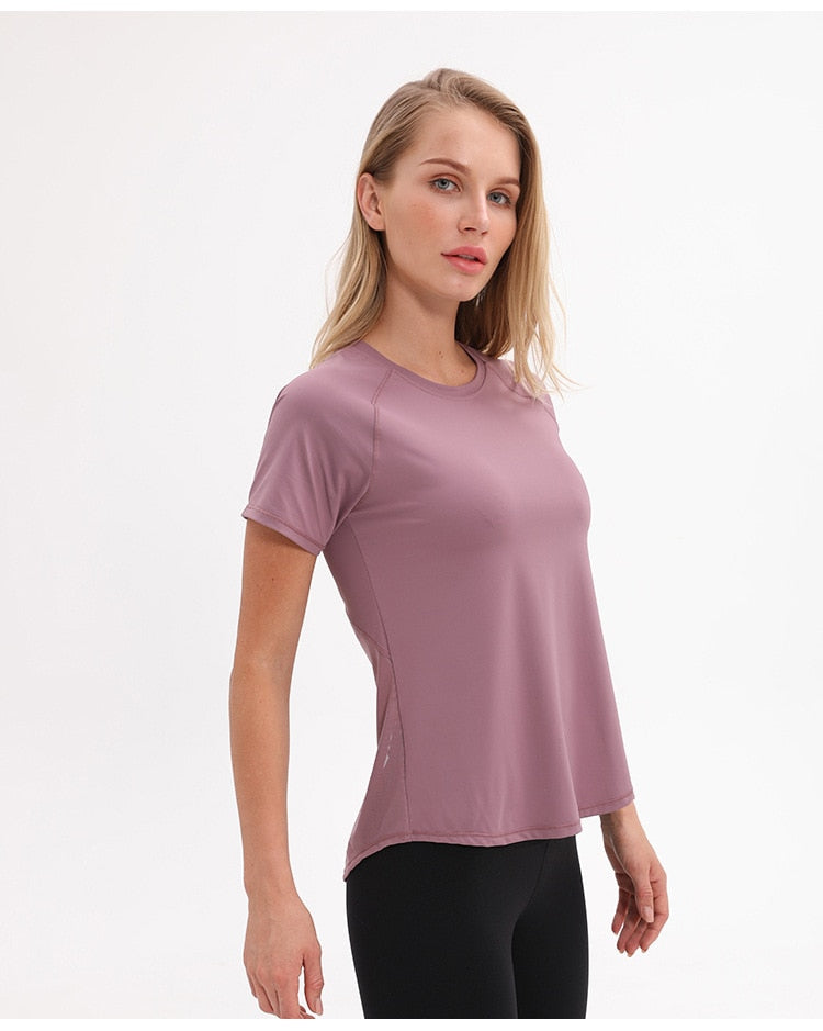 Mesh Patchwork Yoga Top