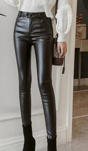 Faux Leather Pencil Pants