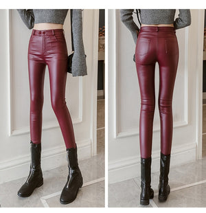 Faux Leather Pencil Pants