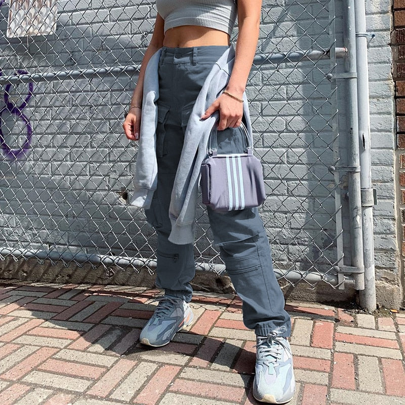 High Waist Patchwork Hippie Cargo Pant's