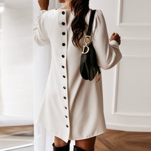 Back Buttoned Mini Dress