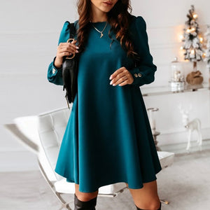 Back Buttoned Mini Dress