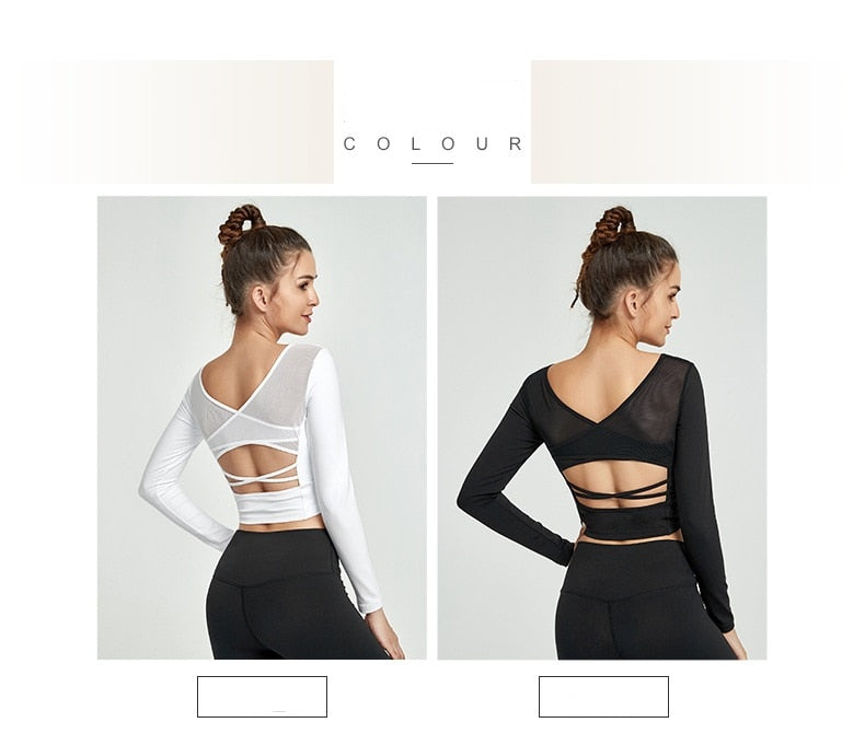 Mesh Yoga Crop Top