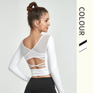 Mesh Yoga Crop Top