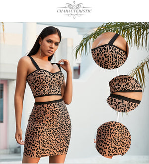 Two Piece Animal Print Set