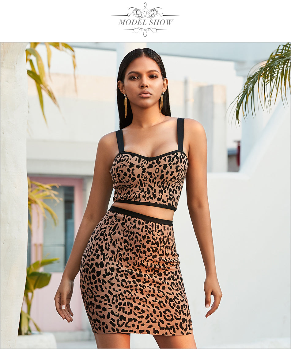 Two Piece Animal Print Set