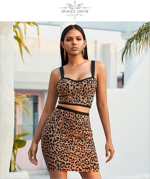 Two Piece Animal Print Set