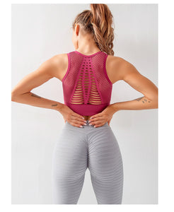 Racerback Padded Yoga Crop Top