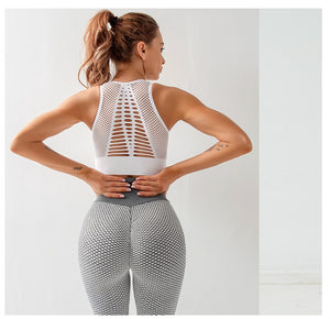 Racerback Padded Yoga Crop Top