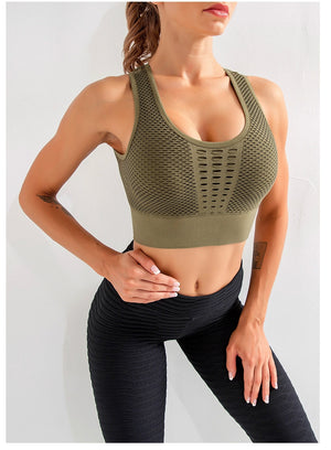 Racerback Padded Yoga Crop Top