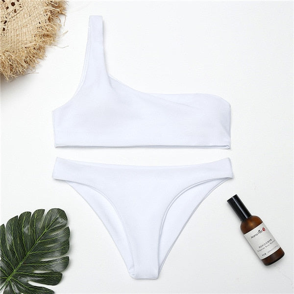 Valley Girl Two Piece High Cut Swim Set