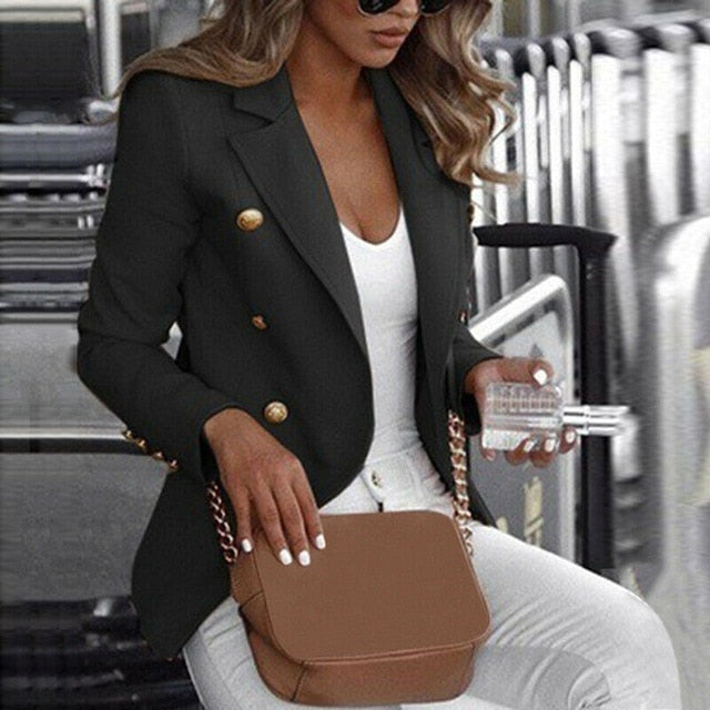 Gold Button Blazer