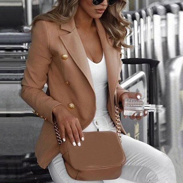 Gold Button Blazer