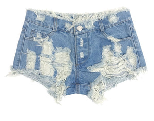 Distressed American Blood Shorts