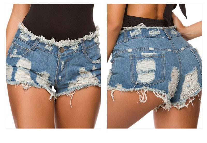 Distressed American Blood Shorts