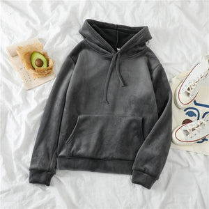 Faux Suede Hoodie and Jogger Set