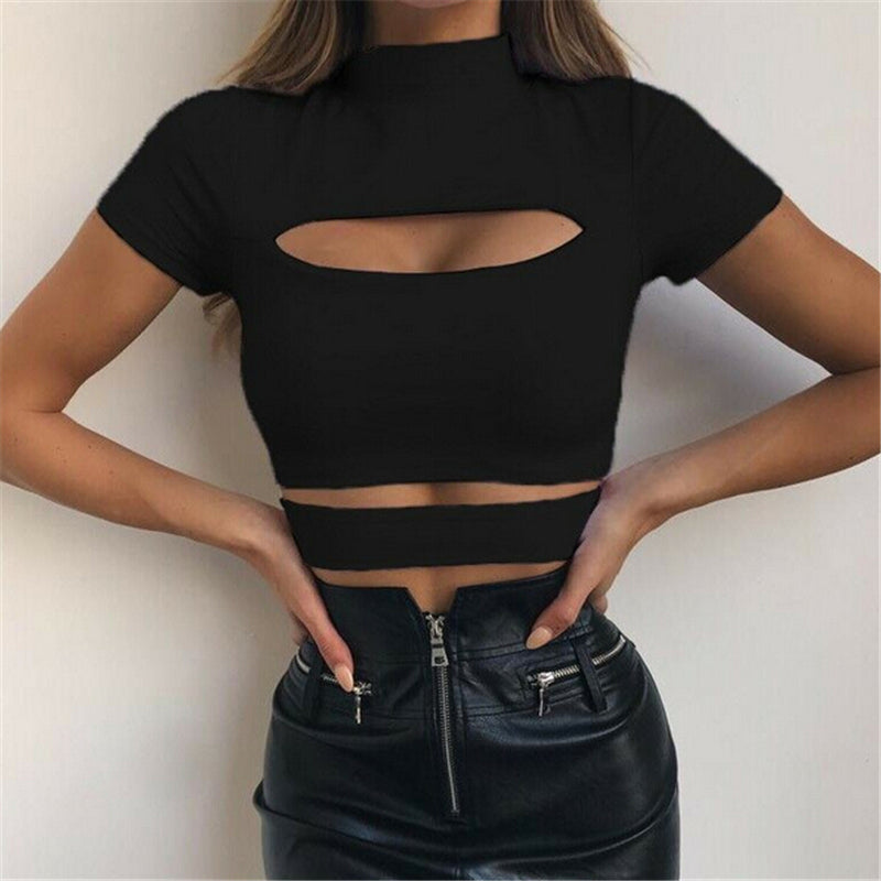 Slashed Crop Top