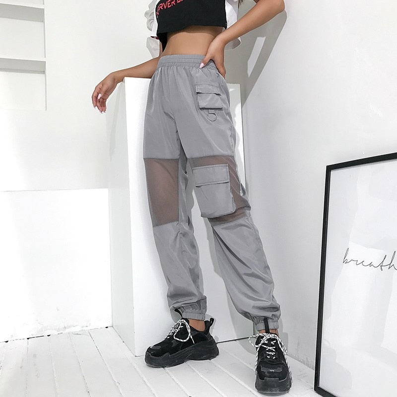 Mesh Harajuku Patchwork Joggers