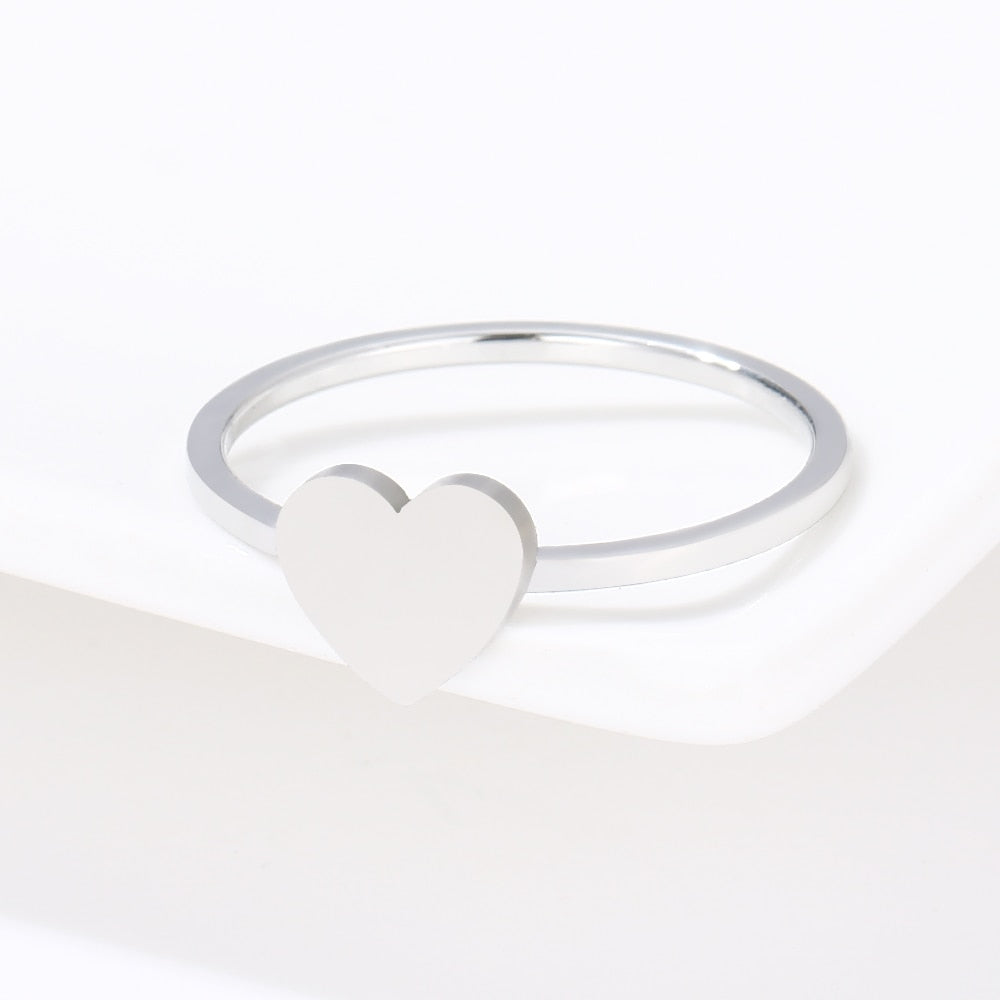 Hearts Stainless Steel Ring