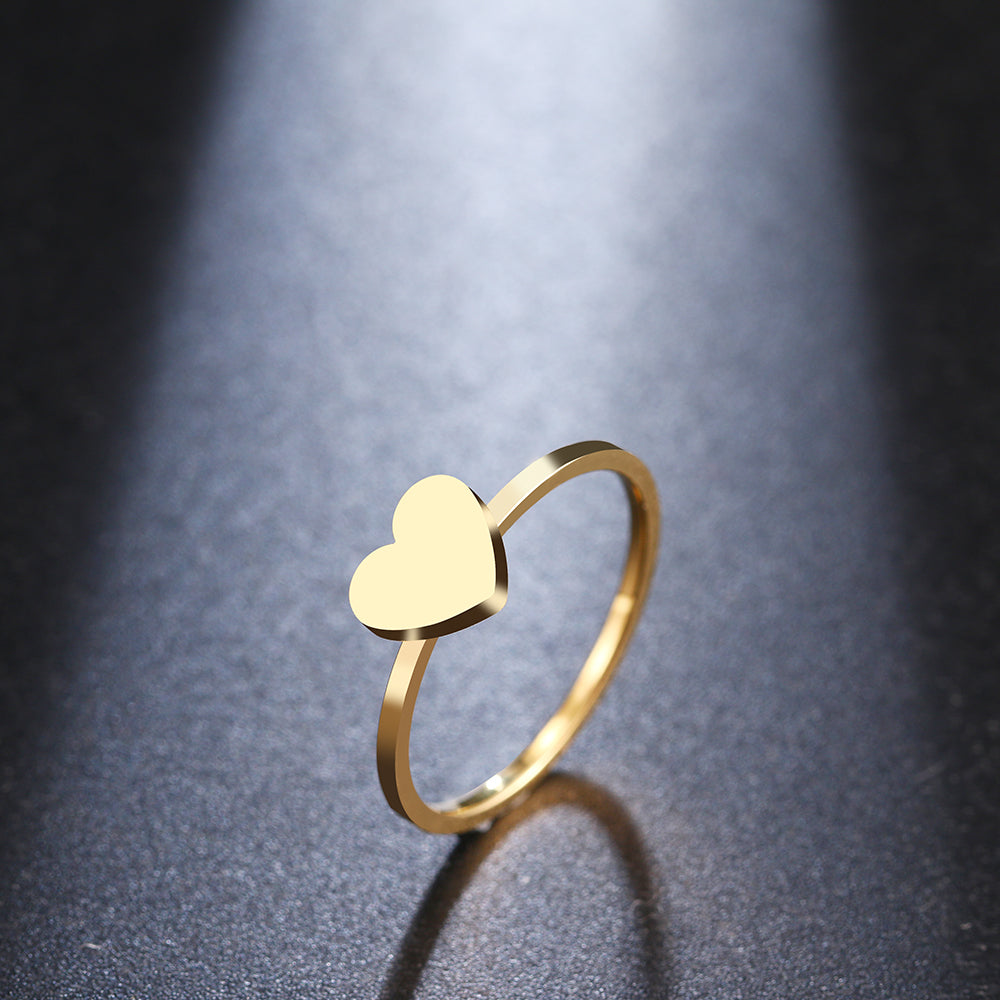 Hearts Stainless Steel Ring