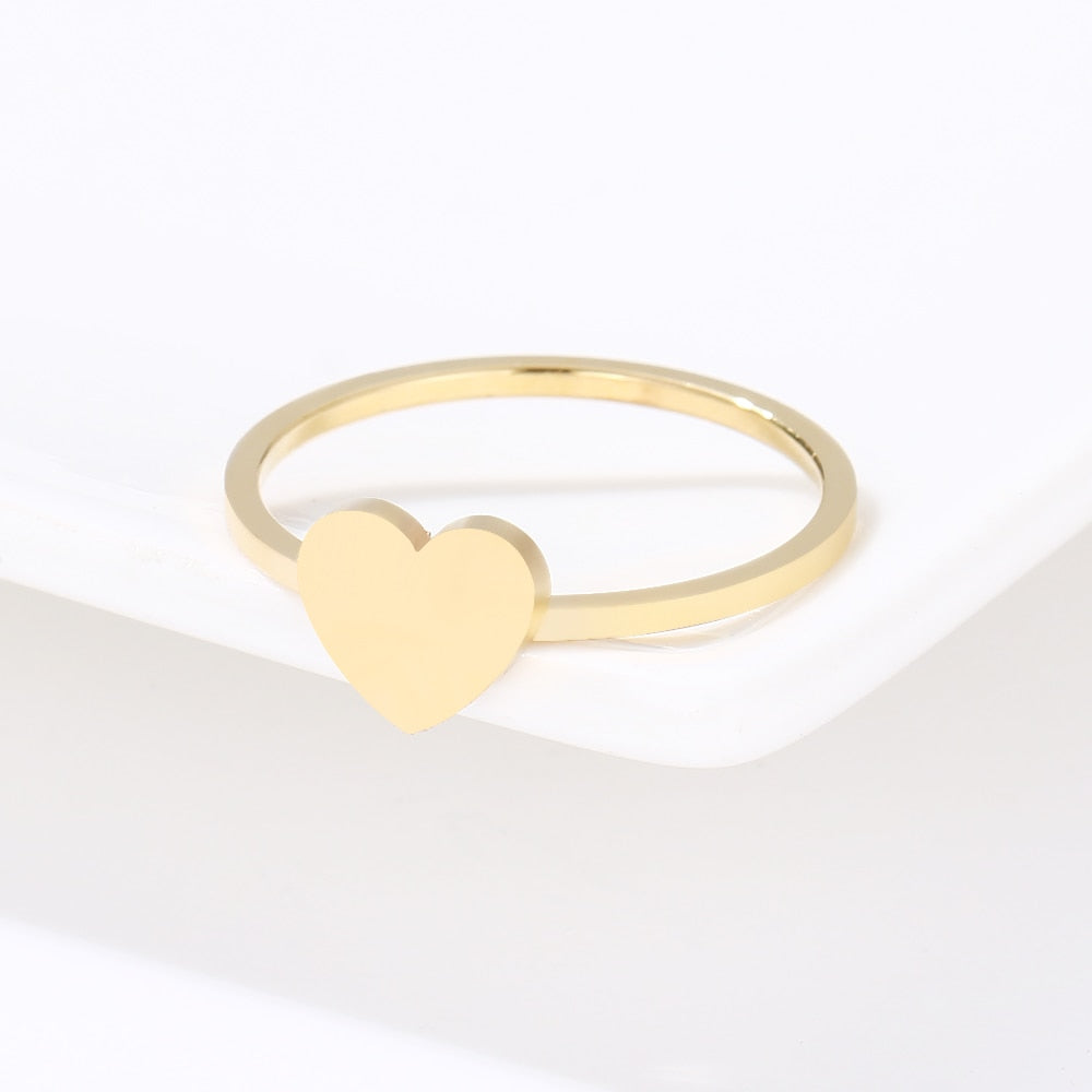 Hearts Stainless Steel Ring