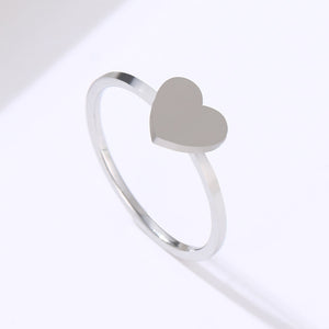 Hearts Stainless Steel Ring