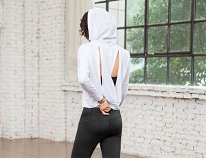 Slit Back Yoga Hoodie