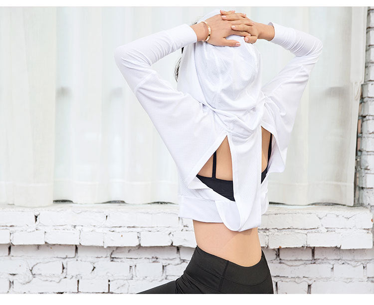 Slit Back Yoga Hoodie