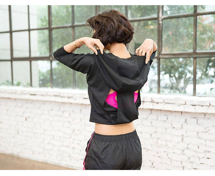 Slit Back Yoga Hoodie