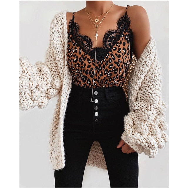 Silk Lace Backless Vest