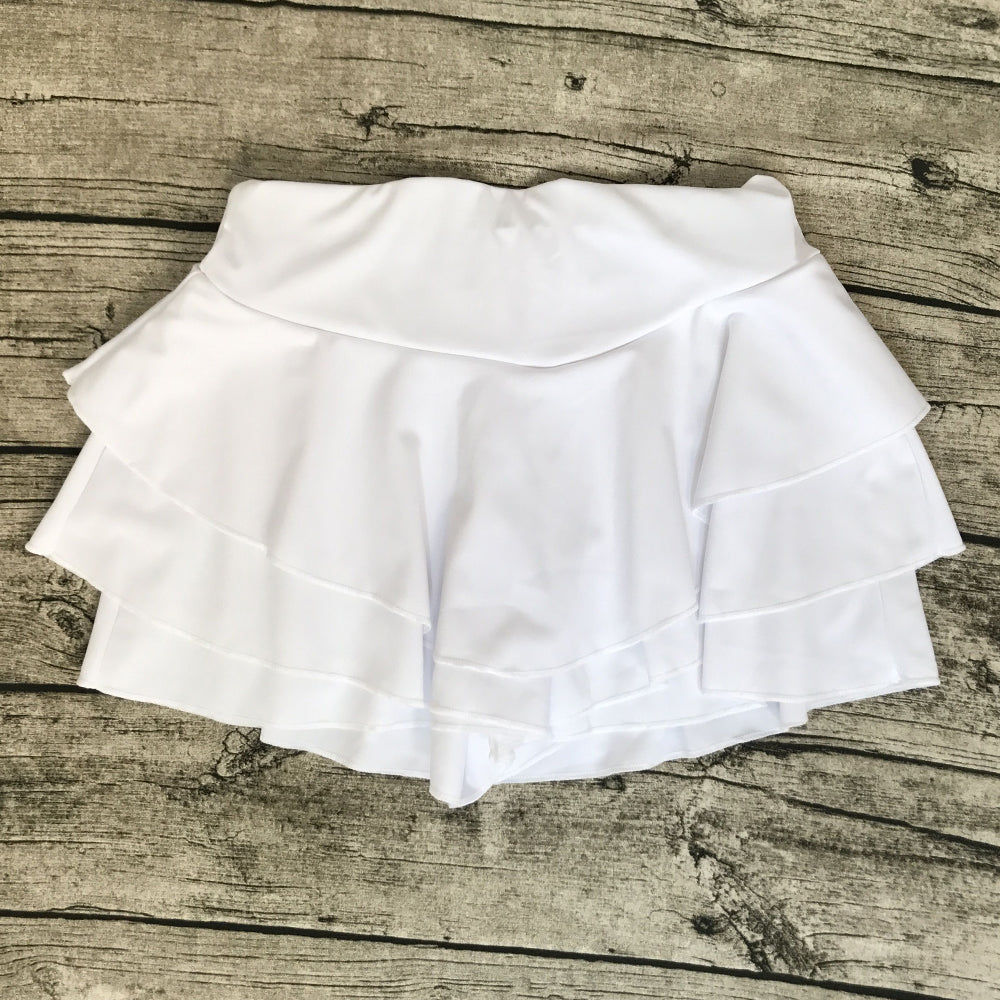 Ruffled Frill High Waisted Skort