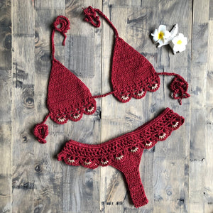 Two Piece Crochet Bathing Suit