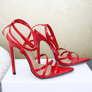 Gladiator strap pumps