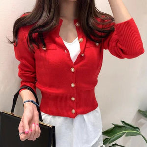 Knitted Long Sleeve Cardigan