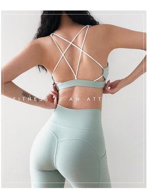 Caged Back Two Piece Yoga Set